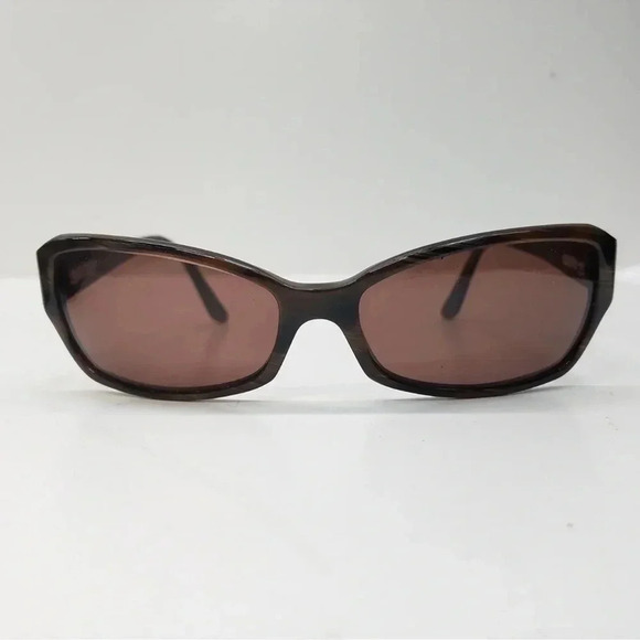 Bvlgari Eyewear 3 Rectangle Sunglasses Brown - Picture 3 of 8